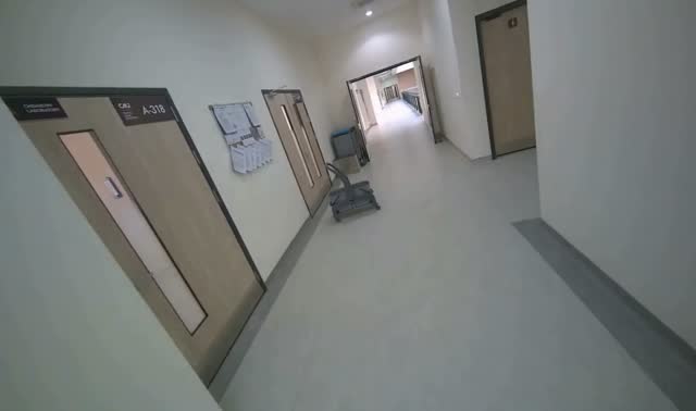 Mopping hallway floor: egocentric robotics sample