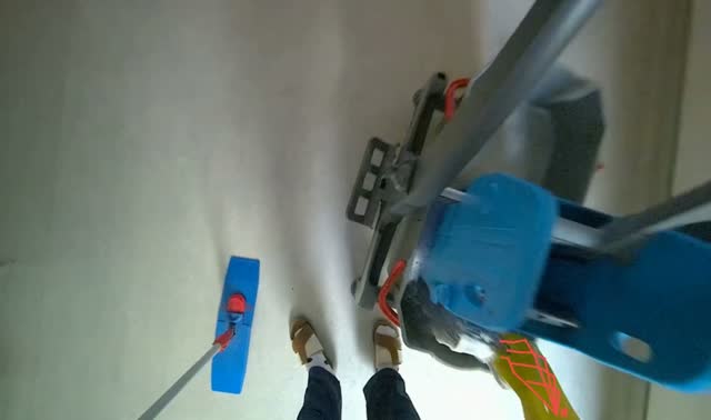 Mopping hallway floor: egocentric robotics sample