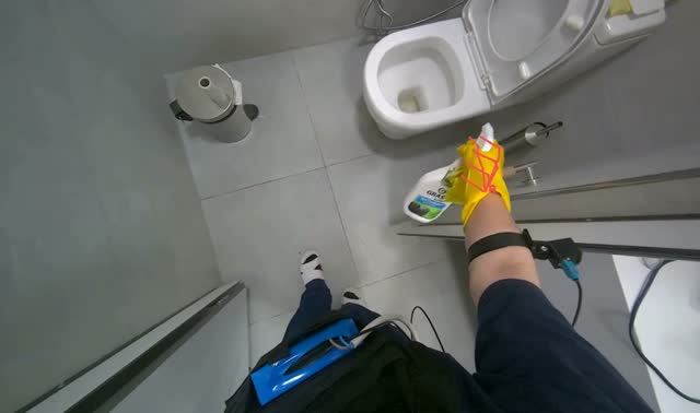 Cleaning the Sink: egocentric robotics sample