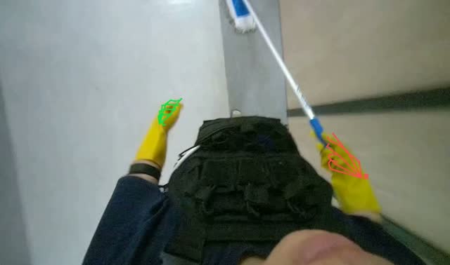 Mopping floor: egocentric robotics sample