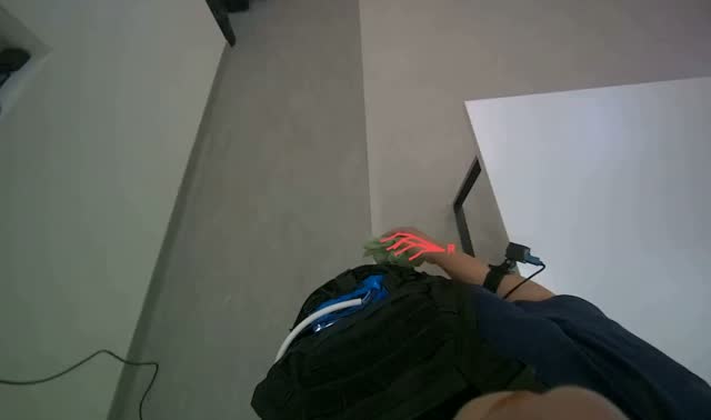 Wiping white wall: egocentric robotics sample