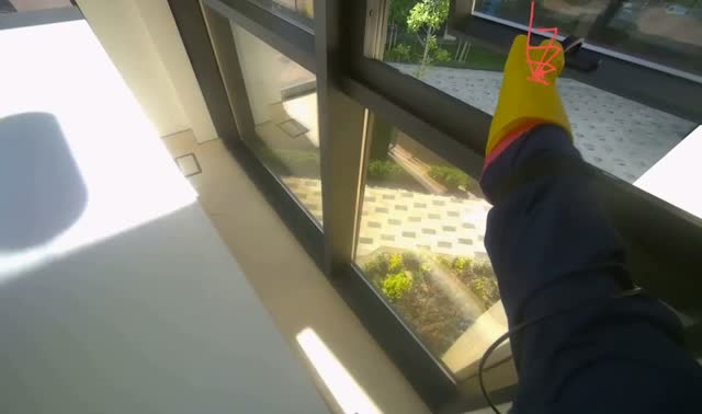 Cleaning table surface: egocentric robotics sample