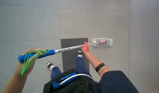 Mopping floor: egocentric robotics sample