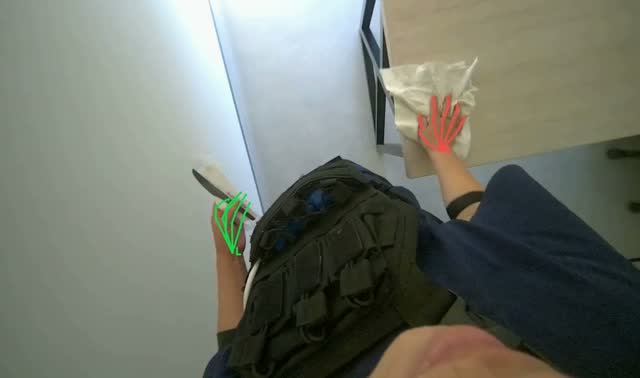 Wiping tables and window frames in room: egocentric robotics sample