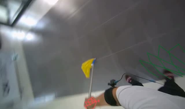 Mopping floor with string mop: egocentric robotics sample
