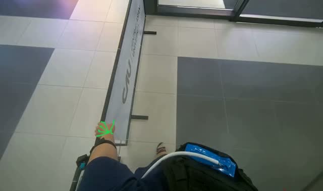 Moving display banner: egocentric robotics sample