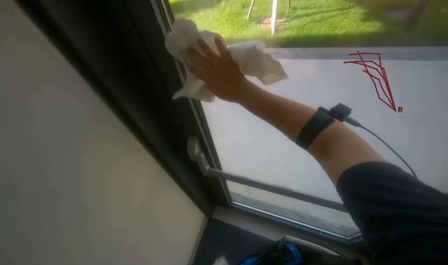 Cleaning glass windows: egocentric robotics sample