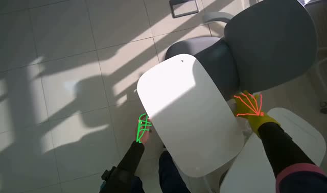 Organizing classroom furniture and items: egocentric robotics sample