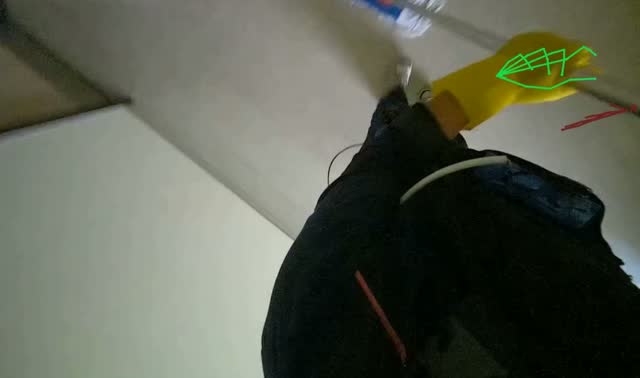 Cleaning floor with mop: egocentric robotics sample