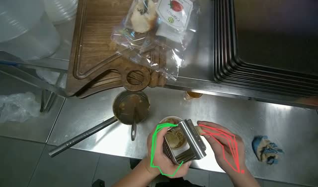 Assembling ingredients for a dish: egocentric robotics sample