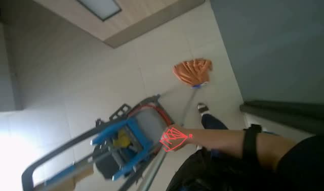 Mopping tiled floor: egocentric robotics sample