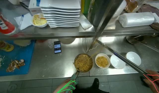 Portioning cooked noodles into bowls: egocentric robotics sample