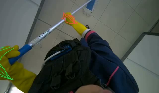 Mopping floor: egocentric robotics sample