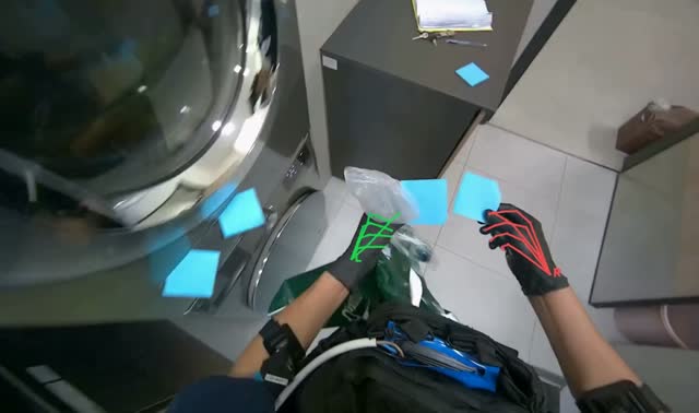 Processing and labeling items from bag: egocentric robotics sample