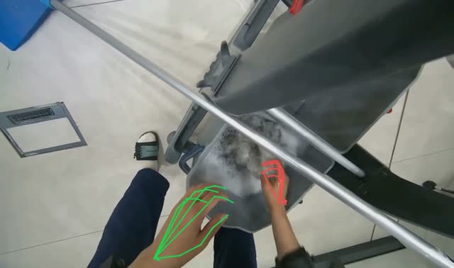 Washing and wringing mop head: egocentric robotics sample