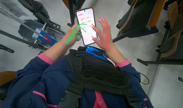 Folding down desks in lecture hall: egocentric robotics sample