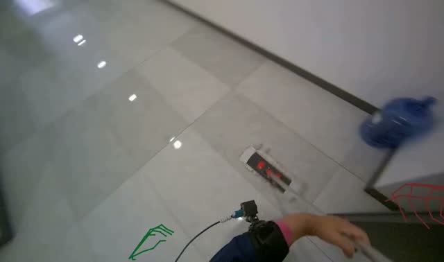 Mopping building floor: egocentric robotics sample