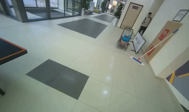 Mopping tiled floor: egocentric robotics sample