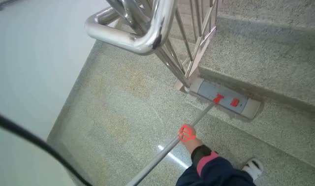 Cleaning staircase: egocentric robotics sample