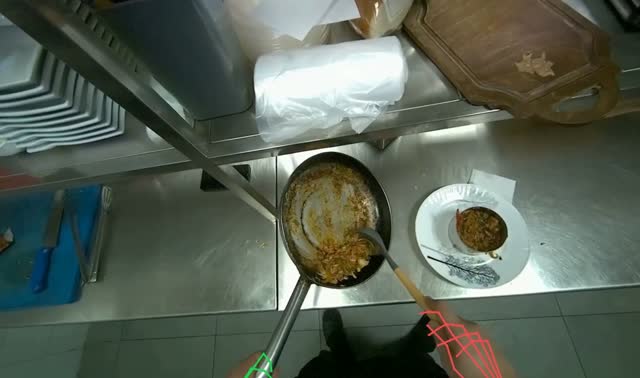 Plating food: egocentric robotics sample