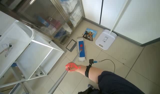 Mopping the floor: egocentric robotics sample