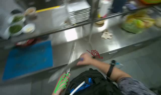 Sharpening knife with steel: egocentric robotics sample
