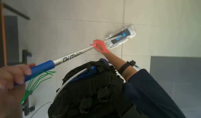 Mopping floor: egocentric robotics sample