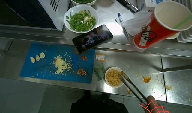 Adding ingredients to instant noodles: egocentric robotics sample