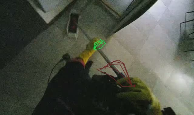 Mopping the floor: egocentric robotics sample