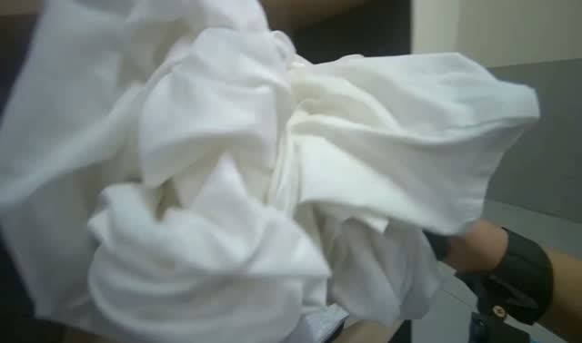 Placing laundry on shelf: egocentric robotics sample