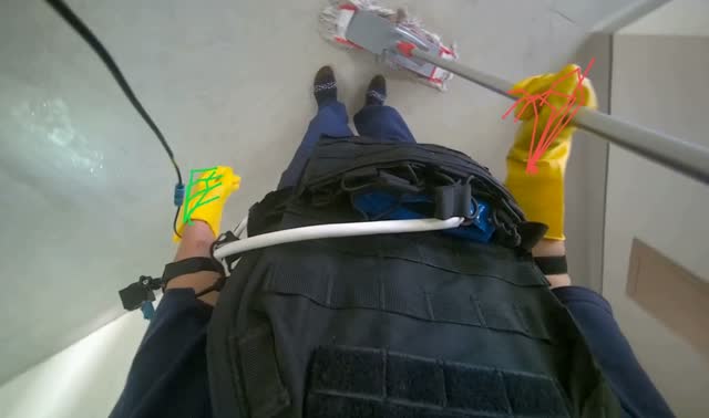 Mopping floor: egocentric robotics sample