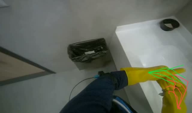 Storing cleaning cloth: egocentric robotics sample
