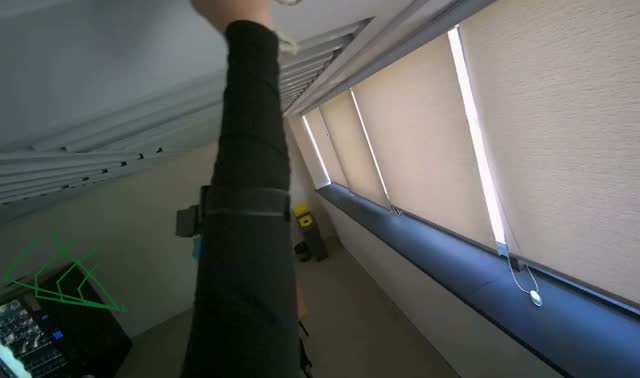 Wiping ceiling vents and structures: egocentric robotics sample