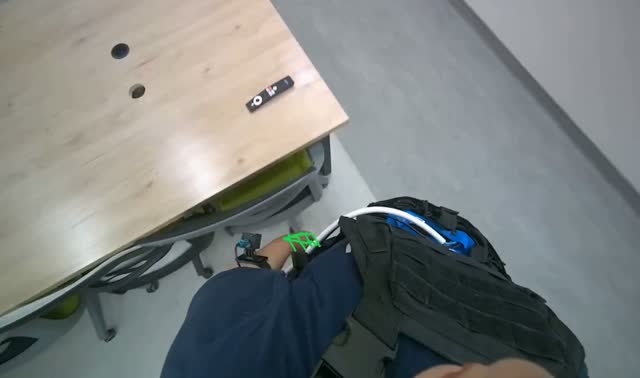 Moving chairs from table: egocentric robotics sample