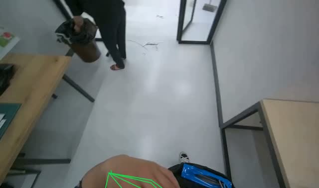 Wiping surfaces with a cloth: egocentric robotics sample