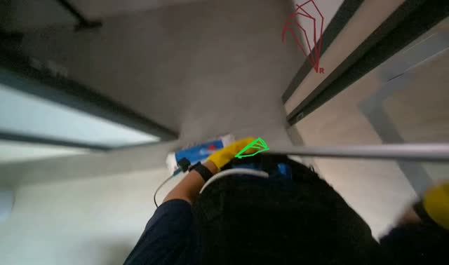 Cleaning various surfaces in hallway: egocentric robotics sample