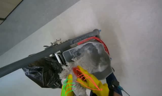 Cleaning and preparing mop: egocentric robotics sample
