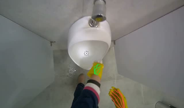 Cleaning urinals: egocentric robotics sample