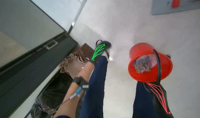 Cleaning mop head: egocentric robotics sample