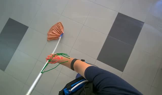 Mopping floor: egocentric robotics sample