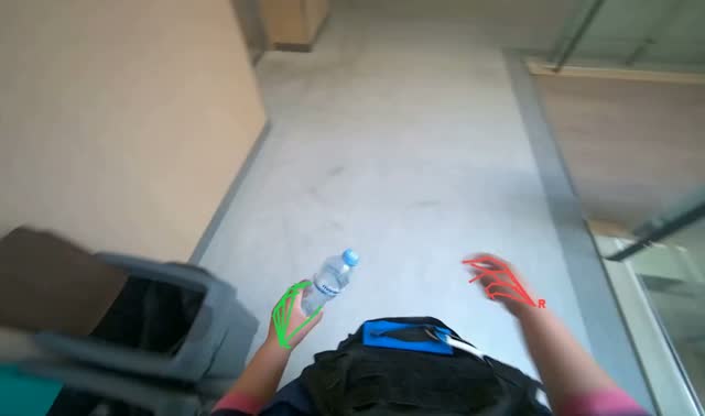 Disposing of trash and recycling: egocentric robotics sample