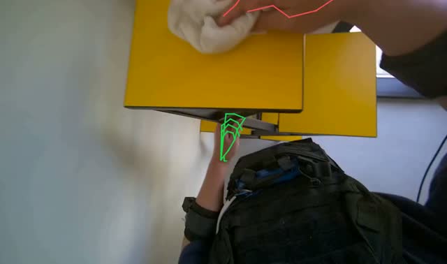 Wiping office surfaces: egocentric robotics sample