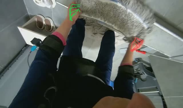 Cleaning mop head: egocentric robotics sample