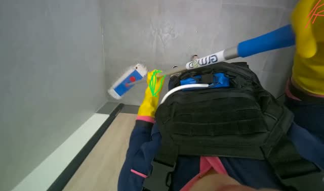 Mopping floor: egocentric robotics sample