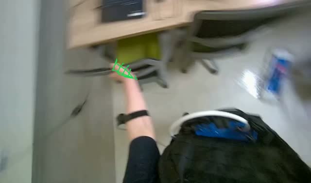 Mopping office floor: egocentric robotics sample