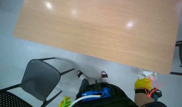 Arranging chairs on table: egocentric robotics sample