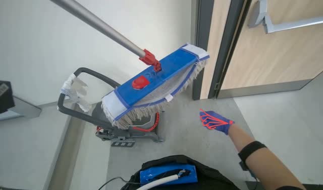 Cleaning mop head: egocentric robotics sample