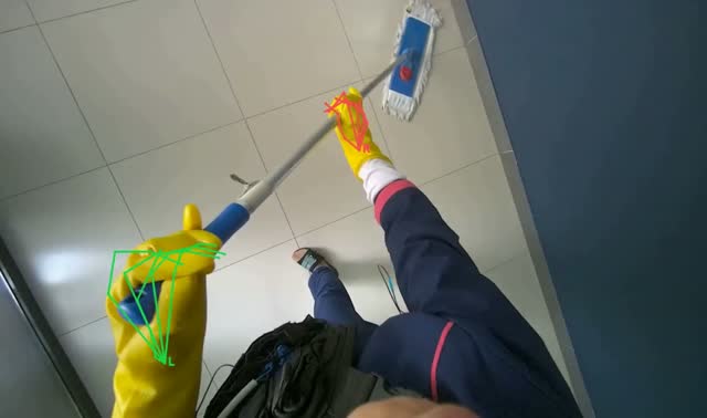 Mopping the floor: egocentric robotics sample