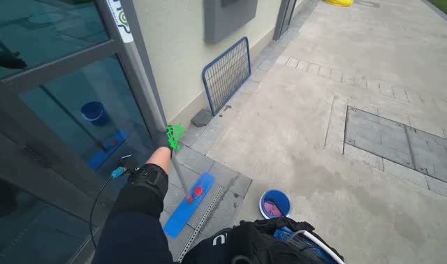 Cleaning cleaning equipment: egocentric robotics sample