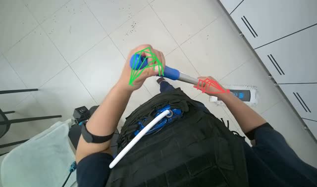 Mopping floor: egocentric robotics sample